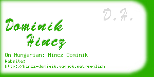 dominik hincz business card